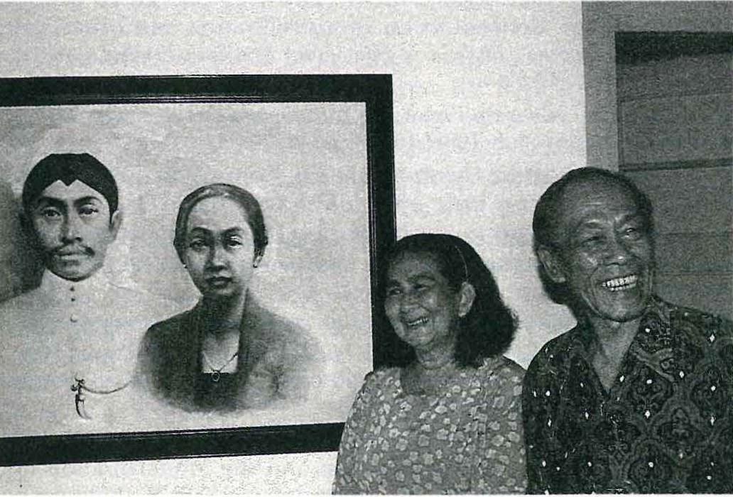 Pramoedya with his wife and parents' portrait, March 1989 History and identity: an interview with Pramoedya Ananta Toer